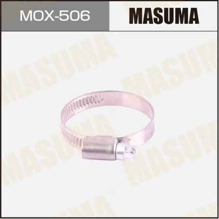 Worm gear clamp Masuma, 30-45mm / H-9mm (stainless steel), MOX-506
