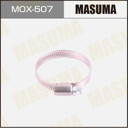 Worm gear clamp Masuma, 32-50mm / H-9mm (stainless steel), MOX-507