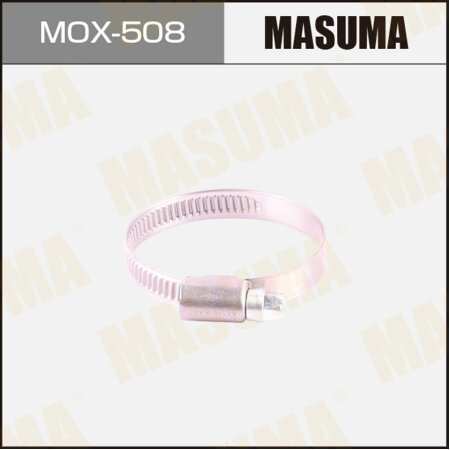 Worm gear clamp Masuma, 35-50mm / H-9mm (stainless steel), MOX-508