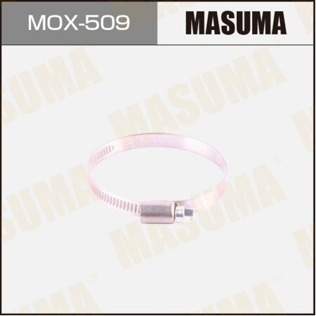 Worm gear clamp Masuma, 50-70mm / H-9mm (stainless steel), MOX-509