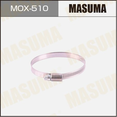 Worm gear clamp Masuma, 60-80mm / H-9mm (stainless steel), MOX-510
