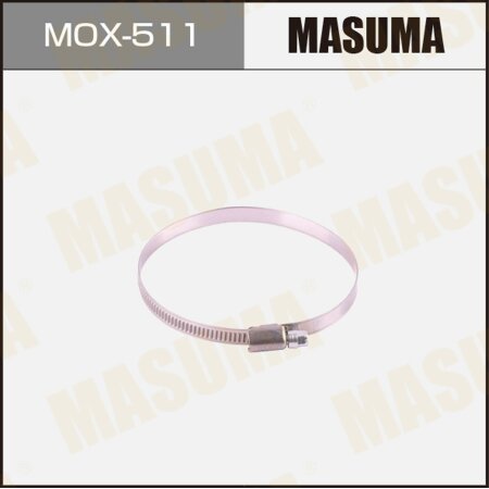 Worm gear clamp Masuma, 80-100mm / H-9mm (stainless steel), MOX-511