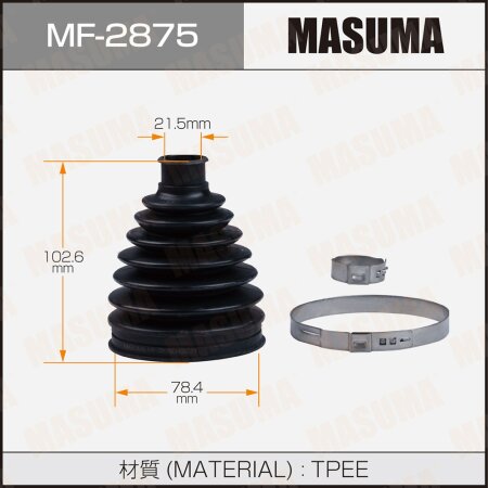 CV Joint boot Masuma (plastic), MF-2875