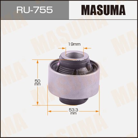 Silent block suspension bush Masuma, RU-755