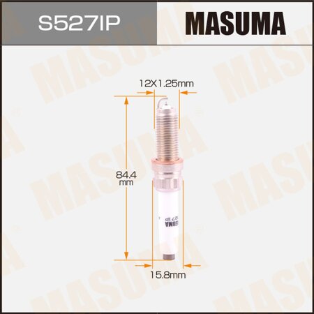 Spark plug Masuma iridium+platinum SILZKGR8B8S, S527IP