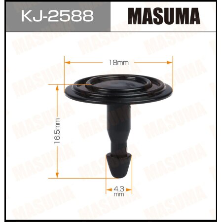 Retainer clip Masuma plastic, KJ-2588