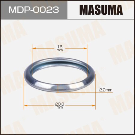 Oil drain plug washer (gasket) Masuma 16x20.3x2.2, MDP-0023