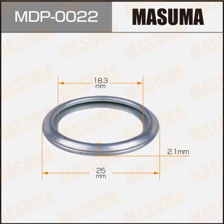 Oil drain plug washer (gasket) Masuma 18.3x25x2.1, MDP-0022