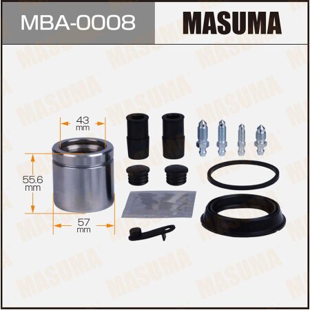 Brake caliper repair kit Masuma with piston d-57, MBA-0008
