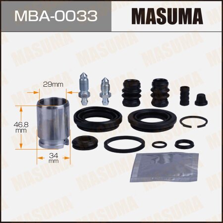 Brake caliper repair kit Masuma with piston d-34, MBA-0033