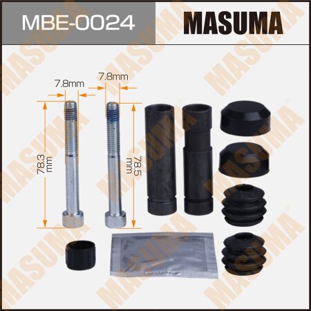 Brake caliper guide pin repair kit Masuma (guide pin included), MBE-0024