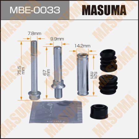 Brake caliper guide pin repair kit Masuma (guide pin included), MBE-0033