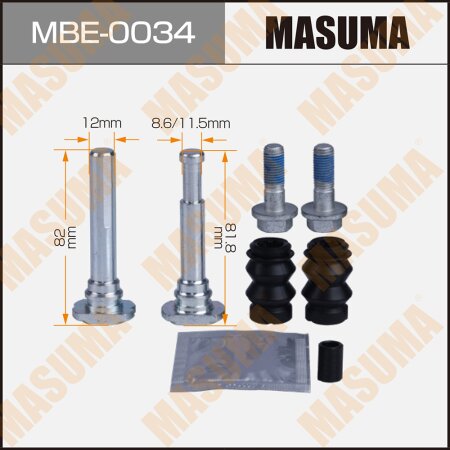 Brake caliper guide pin repair kit Masuma (guide pin included), MBE-0034