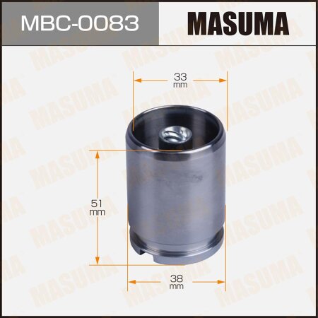 Brake caliper piston Masuma d-38 , MBC-0083