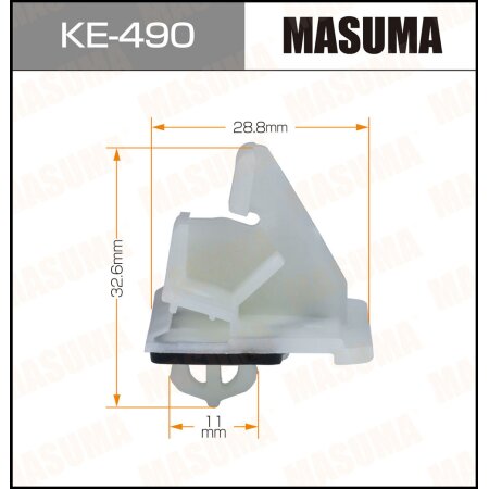 Retainer clip Masuma plastic, KE-490