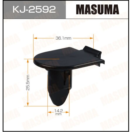 Retainer clip Masuma plastic, KJ-2592