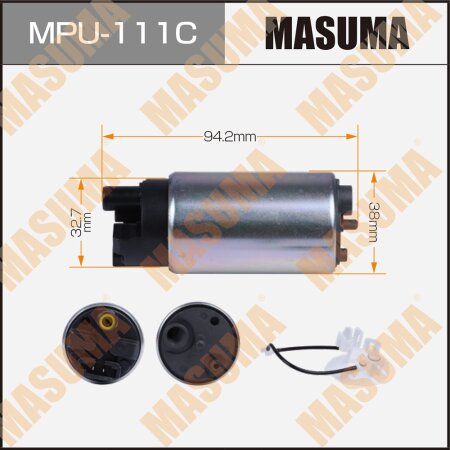 Fuel pump Masuma (mesh included MPU-053), carbon commutator, MPU-111C