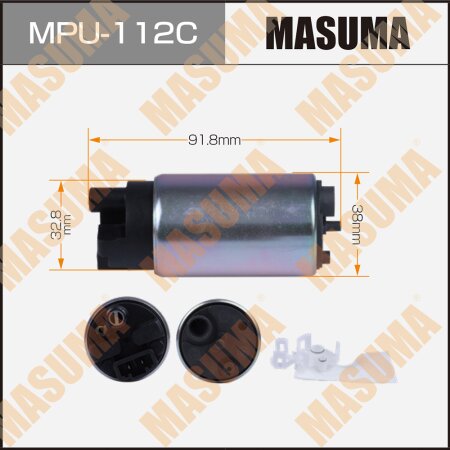 Fuel pump Masuma (with filter MPU-051), carbon commutator, MPU-112C