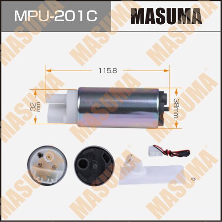 Fuel pump Masuma, carbon commutator, MPU-201C