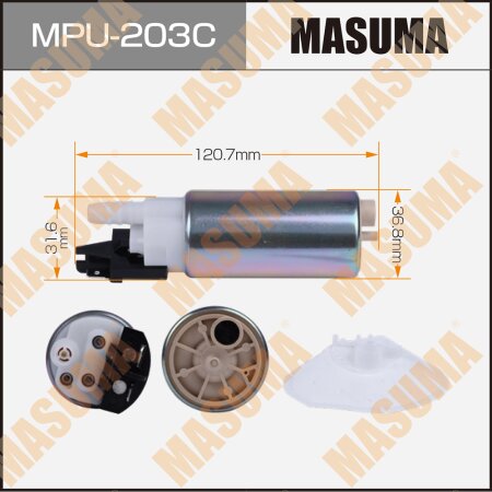Fuel pump Masuma (with filter MPU-025), carbon commutator, MPU-203C