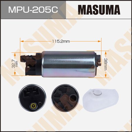 Fuel pump Masuma (mesh included MPU-031), carbon commutator, MPU-205C