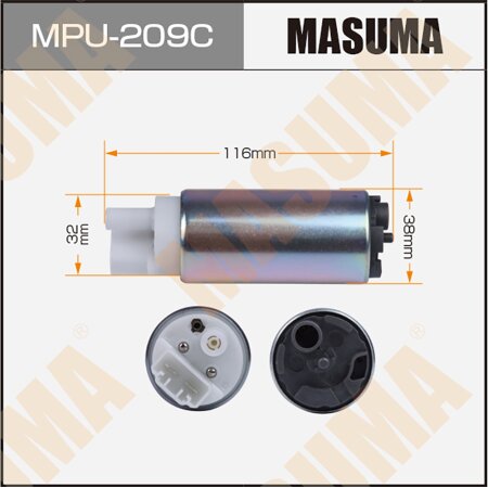 Fuel pump Masuma, carbon commutator, MPU-209C