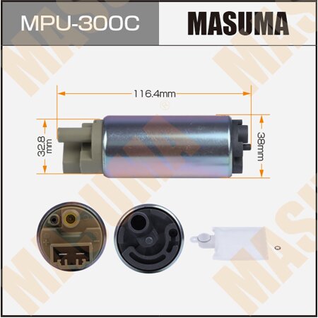 Fuel pump Masuma (mesh included MPU-040), carbon commutator, MPU-300C