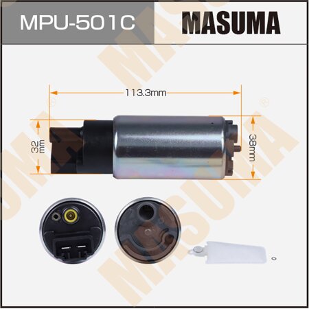 Fuel pump Masuma (mesh included MPU-002), carbon commutator, MPU-501C
