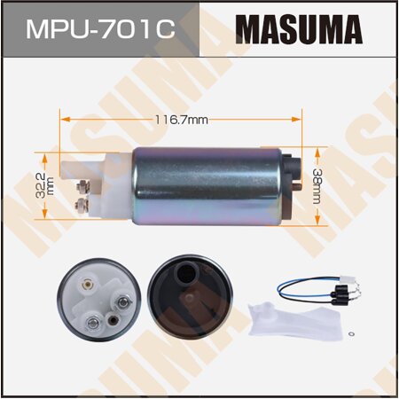 Fuel pump Masuma (mesh included MPU-001), carbon commutator, MPU-701C