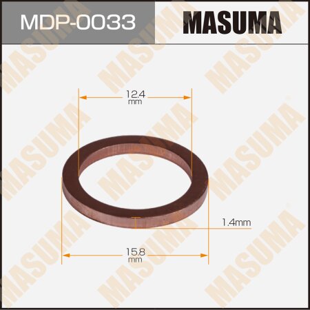 Oil drain plug washer (gasket) Masuma, MDP-0033