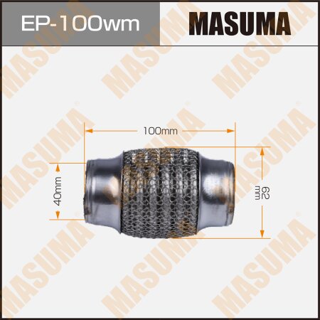 Flex pipe Masuma wiremesh 40x100 , EP-100wm