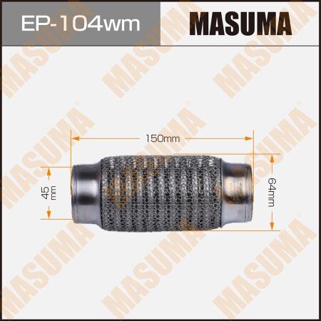 Flex pipe Masuma wiremesh 45x150 , EP-104wm