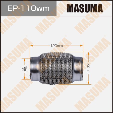 Flex pipe Masuma wiremesh 50x120 , EP-110wm