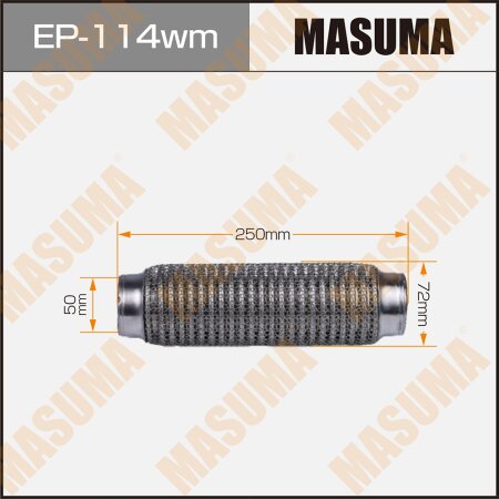 Flex pipe Masuma wiremesh 50x250 , EP-114wm
