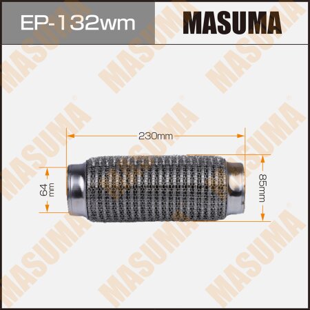 Flex pipe Masuma wiremesh 64x230 , EP-132wm