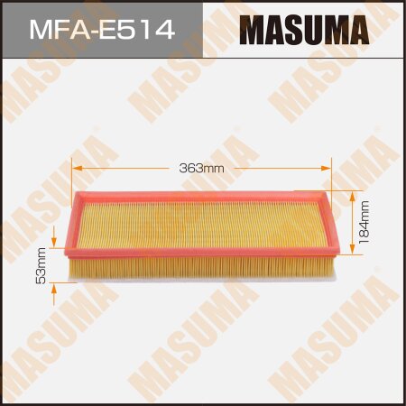 Air filter Masuma, MFA-E514