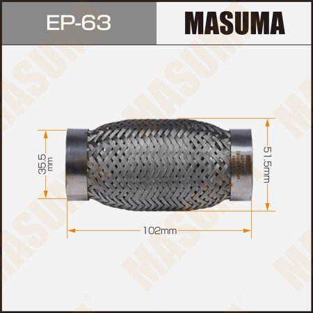 Flex pipe Masuma 2-layer 35x100, EP-063