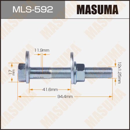 Camber adjustment bolt Masuma, MLS-592