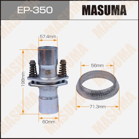 Damper connections Masuma 60x200, EP-350