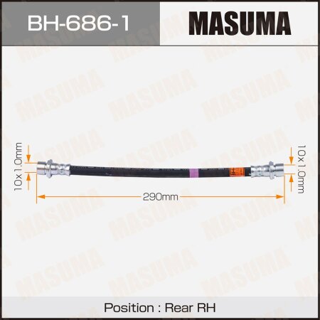 Brake hose Masuma, BH-686-1