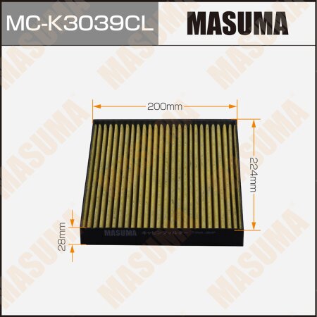 Cabin air filter Masuma charcoal, MC-K3039CL