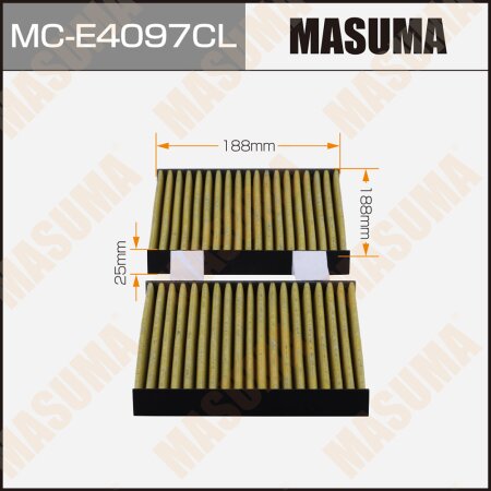 Cabin air filter Masuma charcoal, MC-E4097CL