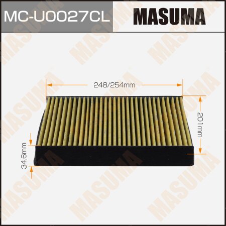 Cabin air filter Masuma charcoal, MC-U0027CL
