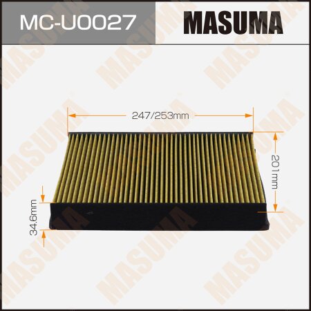 Cabin air filter Masuma, MC-U0027