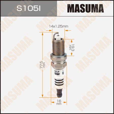 Spark plug Masuma iridium ZFR6V-G (8894), S105I