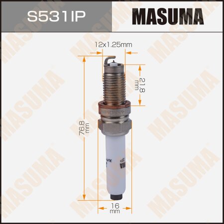 Spark plug Masuma iridium+platinum PZKER7B8EGS, S531IP