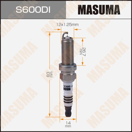Spark plug Masuma iridium+iridium DILKAR7G11GS(91578), S600DI