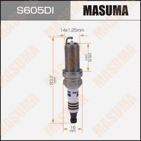 Spark plug Masuma iridium+iridium DILFR7K9G, S605DI