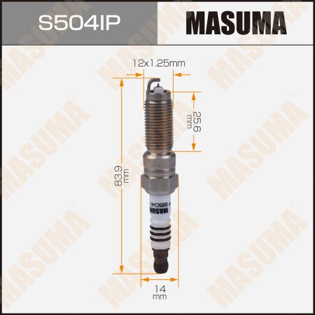 Spark plug Masuma iridium+platinum SILZNAR8C7H(93593), S504IP