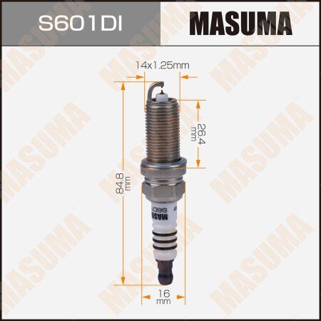 Spark plug Masuma iridium+iridium DILFR6D11, S601DI